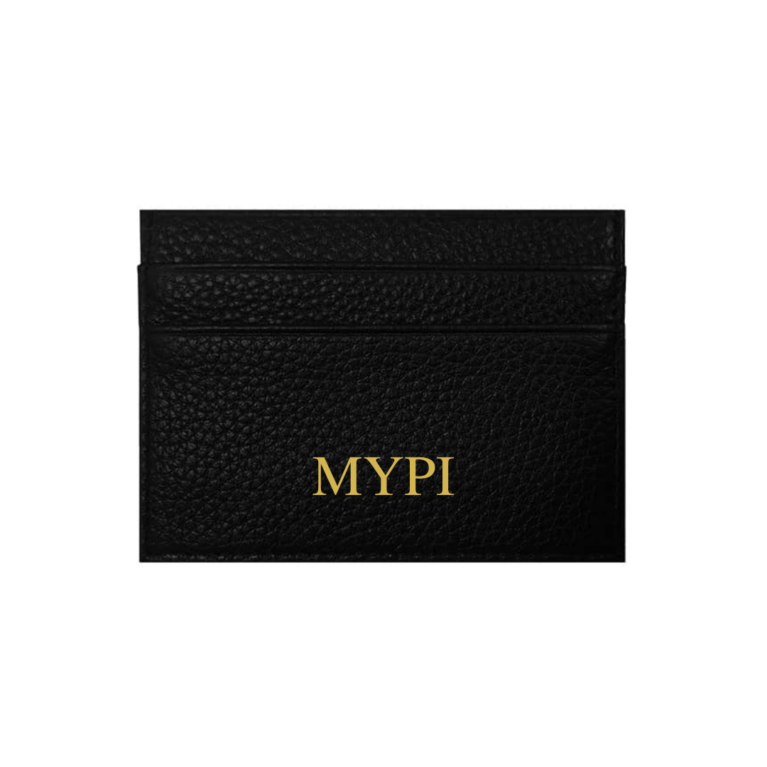 Black Pebble Genuine Leather Card Holder | The Best Leather Card Holder