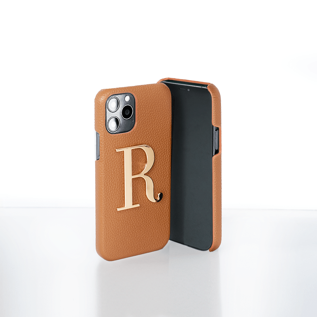 The Best Tan Pebble Genuine Leather Letter Phone Cases | Genuine Leather Phone Cases